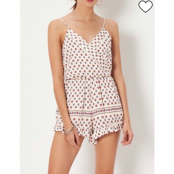 Tularosa - Amelia Polka Dot Scarf Romper - Size M - Picture 4 of 15